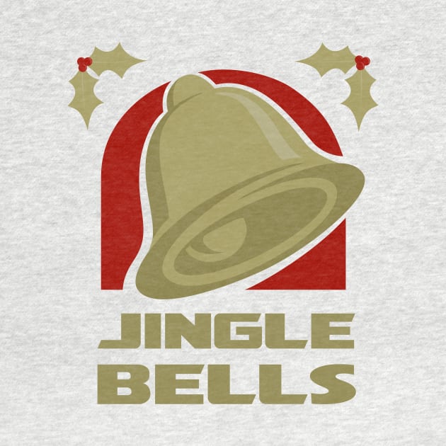 Jingle Bells - Gold by Byway Design